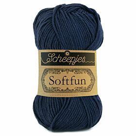 Scheepjes Softfun - 2401 donkerblauw - Katoen/Acryl Garen