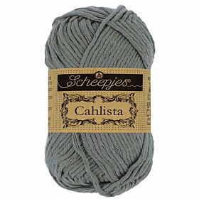 Scheepjes Cahlista - 242 metal grey - Katoen Garen