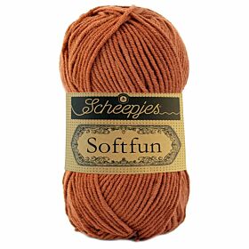 Scheepjes Softfun 2431 roestbruin - Katoen/Acryl Garen