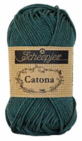 Scheepjes Catona 50 gram - 244 spruce / donkergroen - Katoen Garen