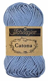 Scheepjes Catona 50 gram - 247 bluebird / grijsblauw - Katoen Garen