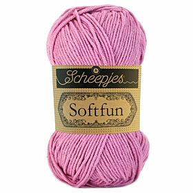 Scheepjes Softfun 2480 fresia roze - Katoen/Acryl Garen