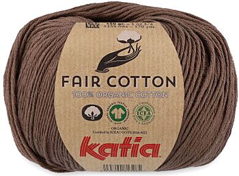 Katia Fair Cotton - 25 bruin - Biologisch Katoengaren