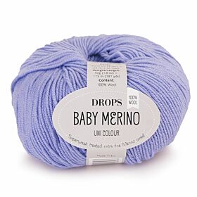 DROPS Baby Merino Uni Colour - 25 lavendelblauw - Wol & Garen
