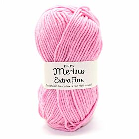 DROPS Merino Extra Fine Uni Colour - 25 roze - Wol Garen