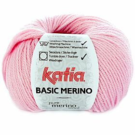 Katia Basic Merino 25 roze - Wol/Acryl Garen