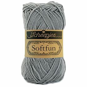 Scheepjes Softfun 2510 grijs - Katoen/Acryl Garen