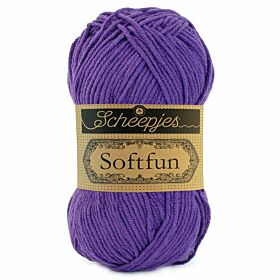Scheepjes Softfun 2515 paars - Katoen/Acryl Garen