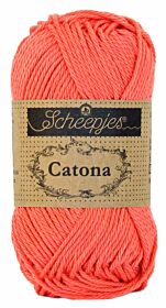 Scheepjes Catona 50 gram - 252 watermelon / watermeloen - Katoen Garen