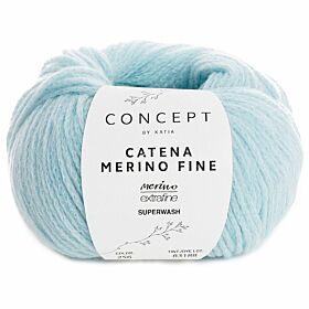 Katia Concept Catena Merino Fine - 256 ijsblauw - Garen