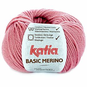 Katia Basic Merino 26 donkerroze - Wol/Acryl Garen