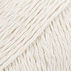 DROPS Belle 26 parel / parelwit creme (Uni Colour) - katoengaren