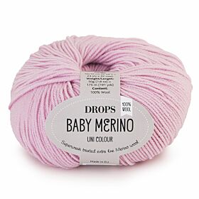 DROPS Baby Merino Uni Colour - 26 licht oudroze - Wol & Garen