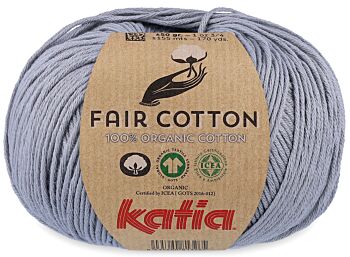Katia Fair Cotton - 26 zilvergrijs - Biologisch Katoengaren