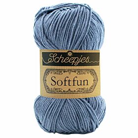 Scheepjes Softfun - 2602 licht denimblauw - Katoen/Acryl Garen