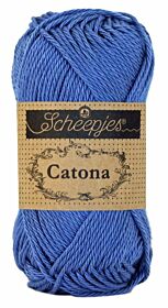 Scheepjes Catona 50 gram - 261 capri blue / blauw - Katoen Garen