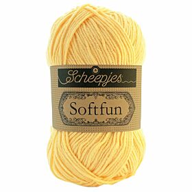 Scheepjes Softfun 2611 vanillegeel - Katoen/Acryl Garen