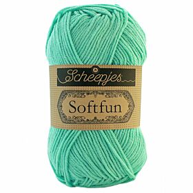 Scheepjes Softfun 2615 mintgroen - Katoen/Acryl Garen