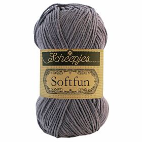 Scheepjes Softfun - 2619 donker lavendel - Katoen/Acryl Garen