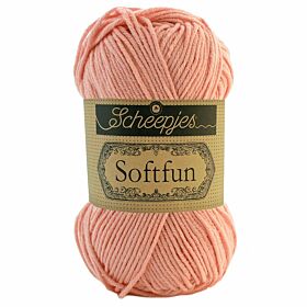 Scheepjes Softfun 2620 zalmroze - Katoen/Acryl Garen