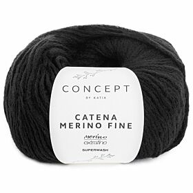 Katia Concept Catena Merino Fine - 264 zwart - Garen