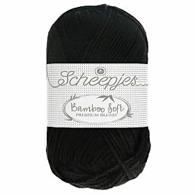 Scheepjes Bamboo Soft 266 indulgent shadow / zwart - Bamboe/Katoen Garen