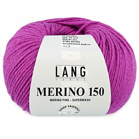 Lang Yarns Merino 150 - 266 violet - Merinowol Garen