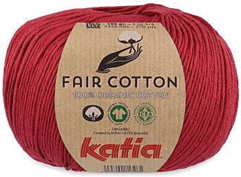 Katia Fair Cotton - 27 bordeauxrood - Biologisch Katoengaren