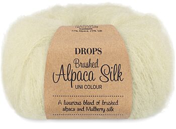 DROPS Brushed Alpaca Silk Uni Colour - 27 regenwoud dauw - Wol Garen 1