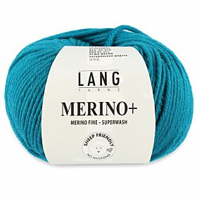 Lang Yarns Merino Plus 272 turquoise / turkoois - Merinowol Garen