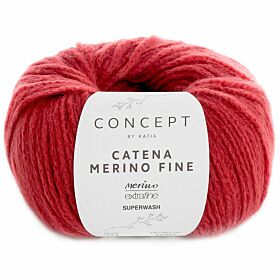 Katia Concept Catena Merino Fine - 274 karmijnrood - Garen 
