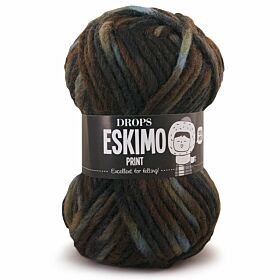 DROPS Eskimo Print - 28 bos / brandhout - Wol & Garen