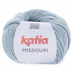 Katia Missouri - 28 ijsblauw - Katoen/Acryl Garen