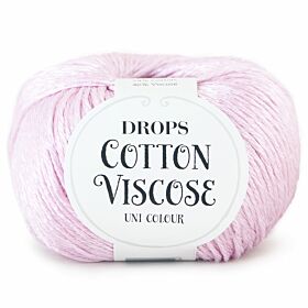 DROPS Cotton Viscose Uni Colour - 28 lichtroze - Katoen/Viscose Garen