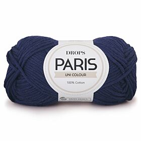 DROPS Paris 28 marineblauw / navy (Uni Colour) - Katoen Garen