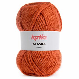 Katia Alaska 28 roestbruin / oranje - Acryl Garen