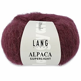 Lang Yarns Alpaca Superlight 280 aubergine - Wol Garen