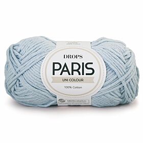 DROPS Paris 29 ijsblauw (Uni Colour) - Katoen Garen