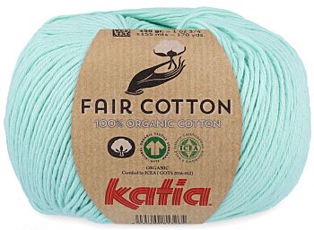 Katia Fair Cotton - 29 licht pastelblauw - Biologisch Katoengaren