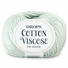 DROPS Cotton Viscose Uni Colour - 29 lichtgrijs/groen - Katoen/Viscose Garen
