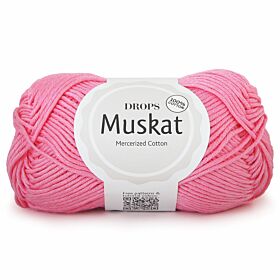 DROPS Muskat Uni Colour - 29 pink panther - Katoen Garen