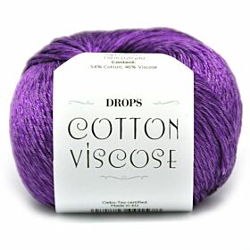 DROPS Cotton Viscose Uni Colour - 30 paars - Katoen/Viscose Garen 1