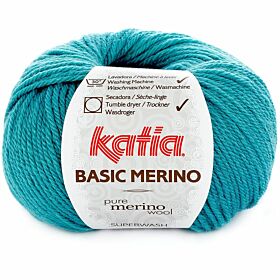 Katia Basic Merino 30 turquoise - Wol/Acryl Garen