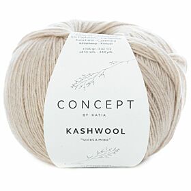 Katia Concept Kashwool 'Socks&More' - 300 beige - Sokkenwol