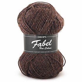 DROPS Fabel Uni Colour - 300 bruin - Wol Garen