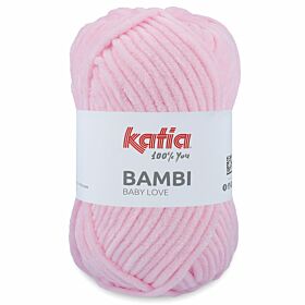 Katia Bambi 301 lichtroze - Chenille Garen