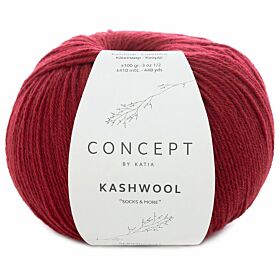 Katia Concept Kashwool 'Socks&More' - 302 rood - Sokkenwol