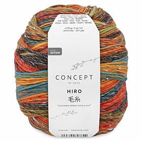 Katia Concept Hiro 302 water en vuur - Merino Zijde Garen