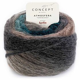Katia Concept Atmosfera 303 roze-steengrijs-groenblauw - Alpacawol Verloopgaren