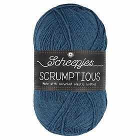 Scheepjes Scrumptious 305 blue surf cake / jeansblauw - gerecycled polyester/acryl garen